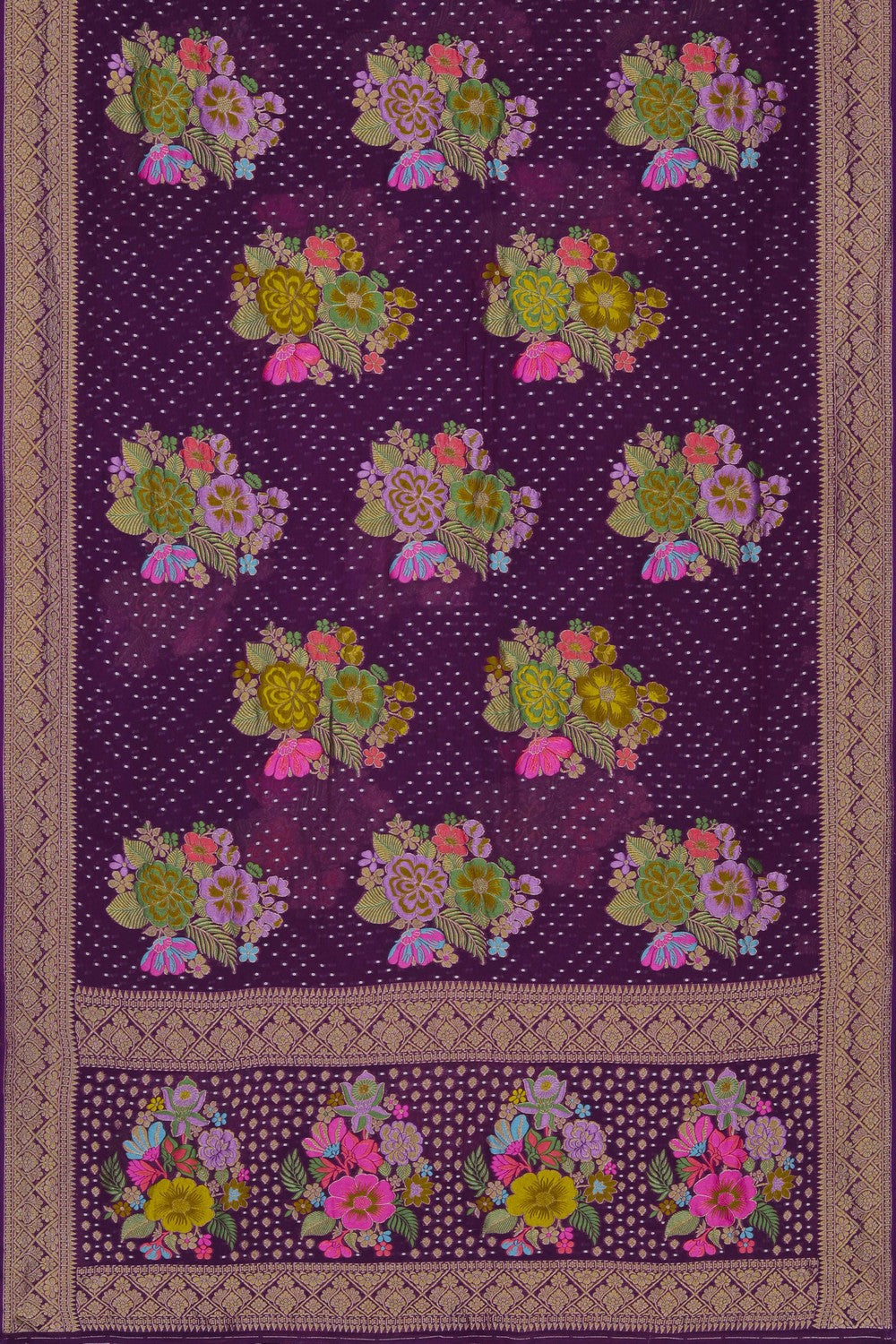Image of Violet Georgette Saree