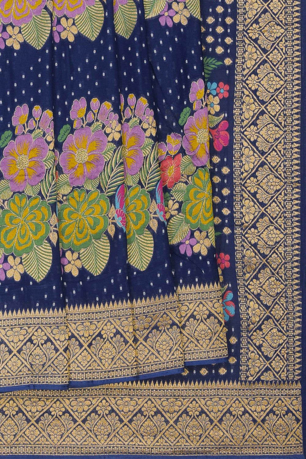 Image of Blue Georgette Saree