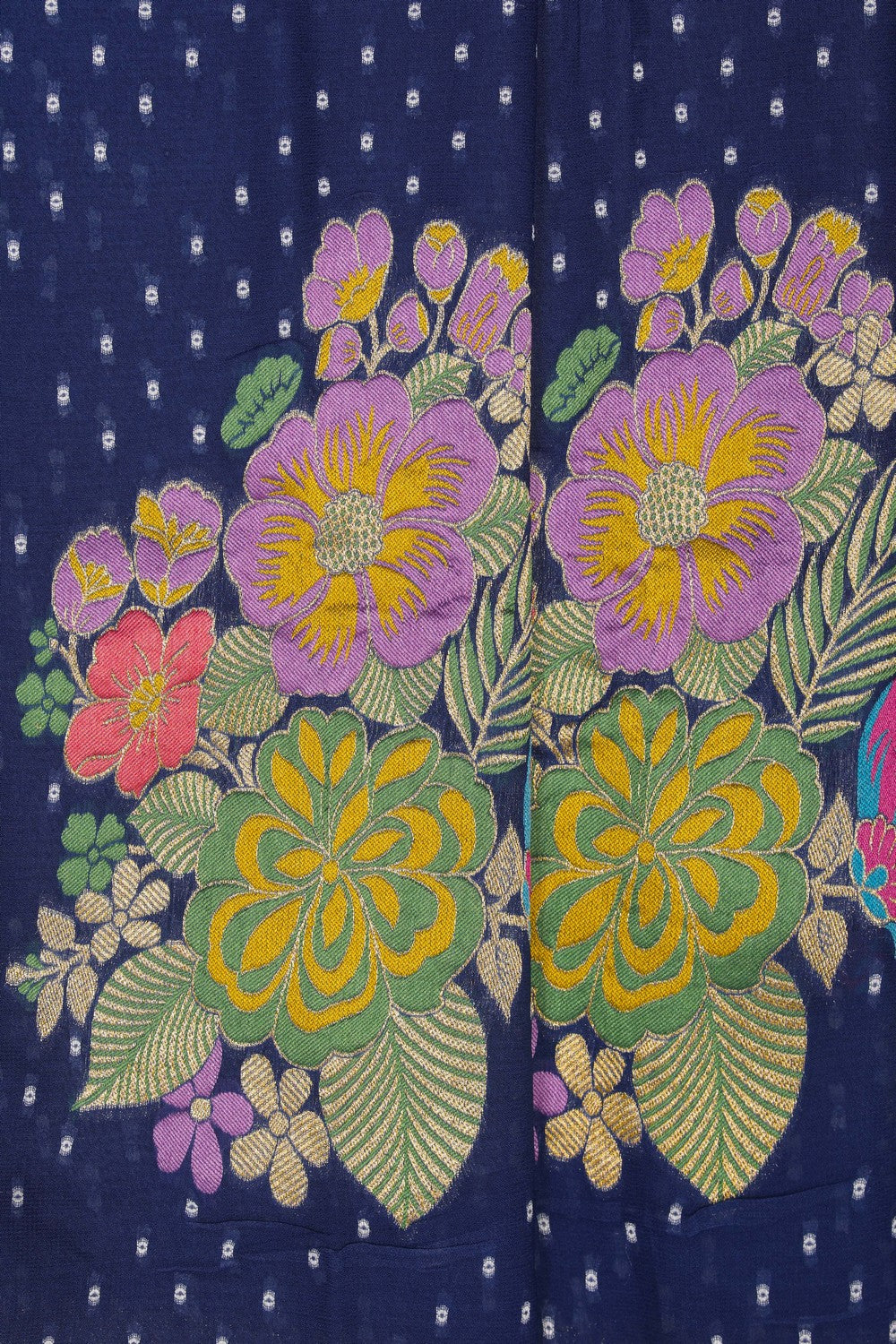 Image of Blue Georgette Saree