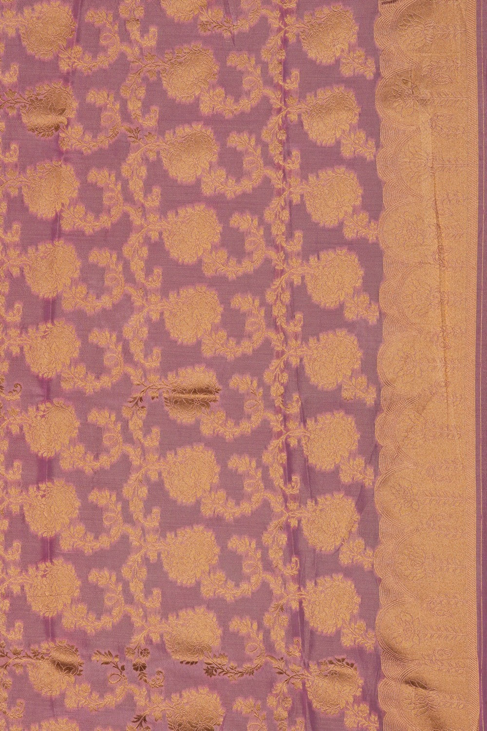 Image of Pink Tissue Silk Saree