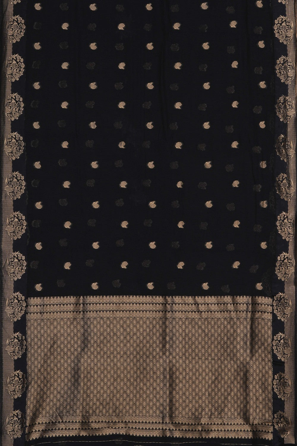 Image of Black Georgette Saree