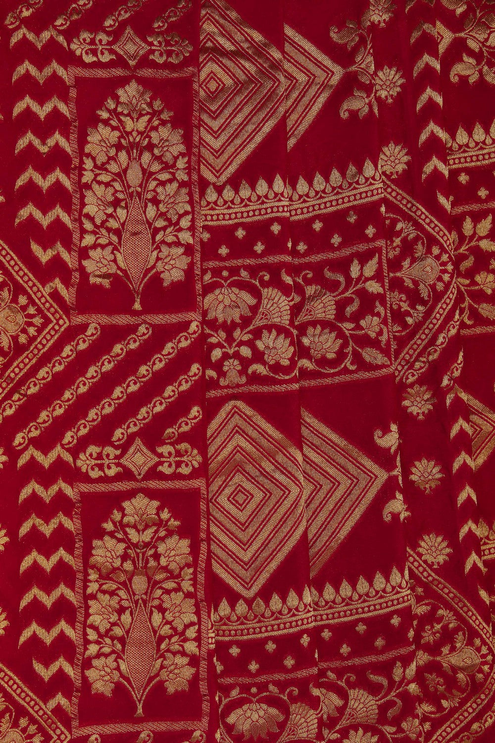 Image of Red Georgette Saree