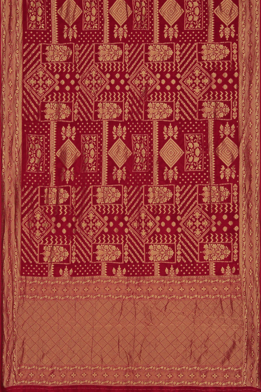 Image of Red Georgette Saree