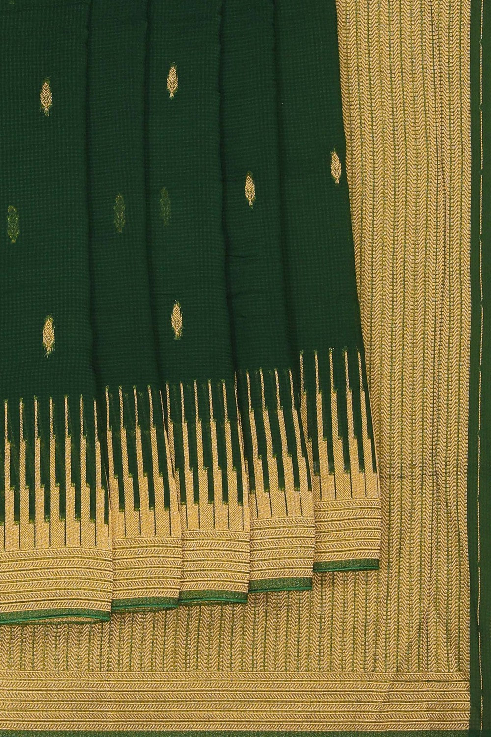 Image of Green Georgette Saree