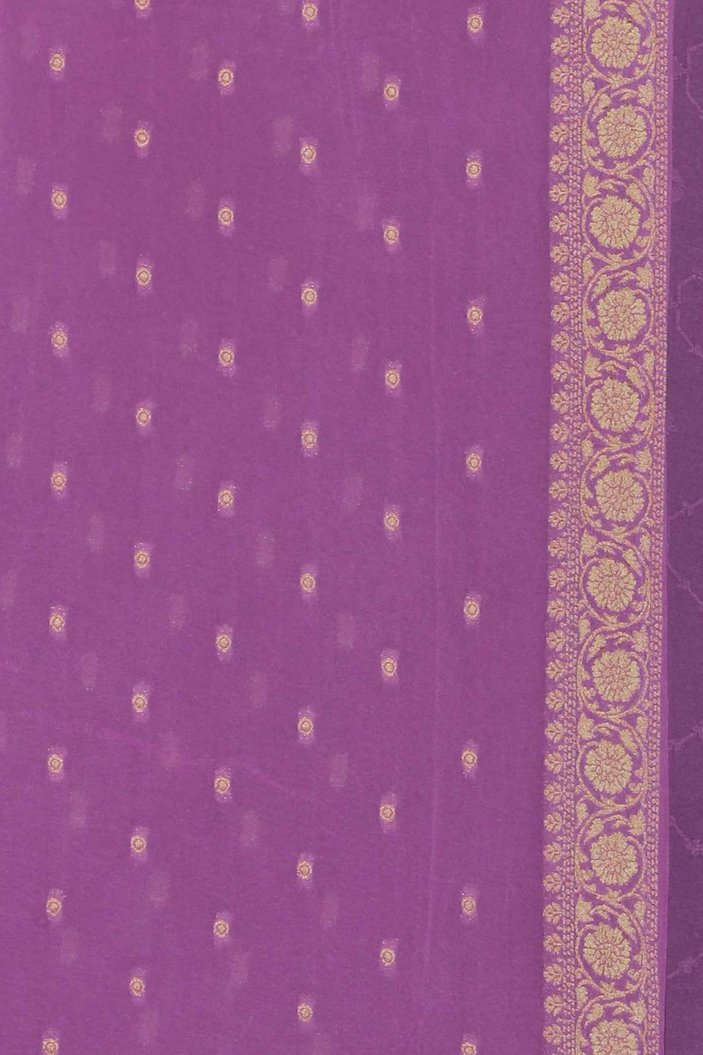 Image of Lavender-Pink Georgette Saree