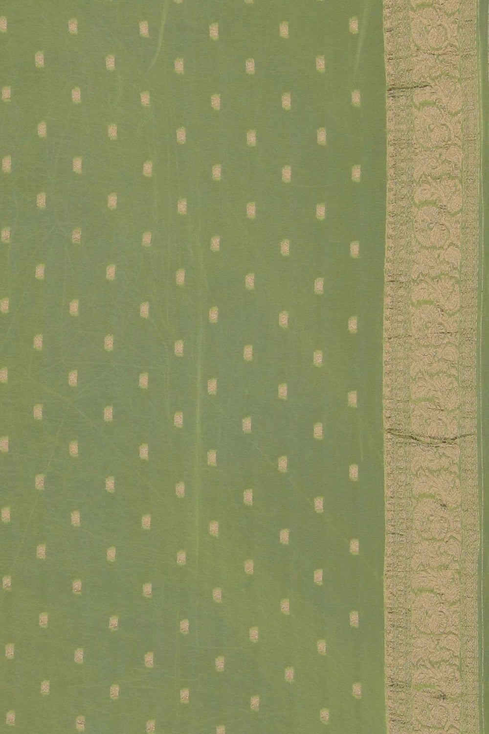 Image of Spring Green Georgette Saree