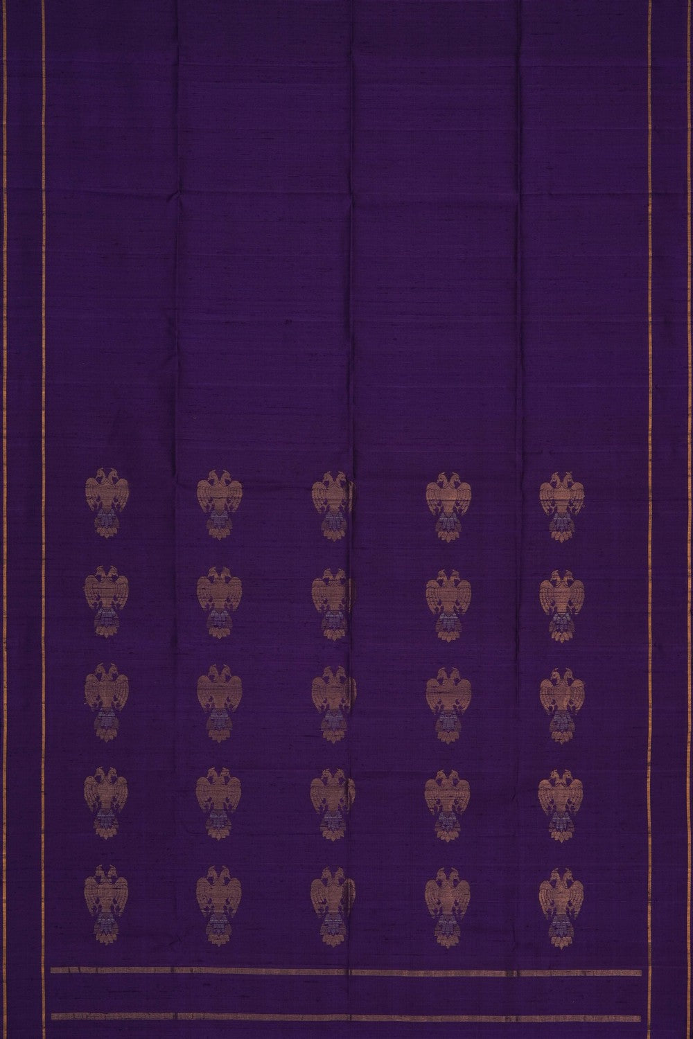 Image of Purple Desi Tussar Silk Saree