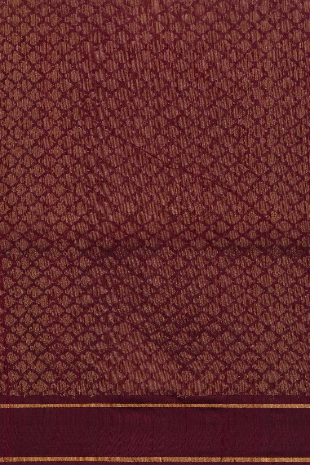 Image of Maroon Desi Tussar Silk Saree