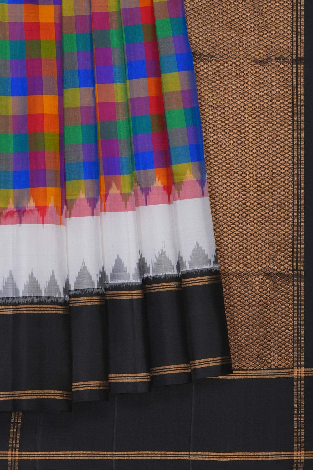 Image of Multi-Colour South Silk Saree