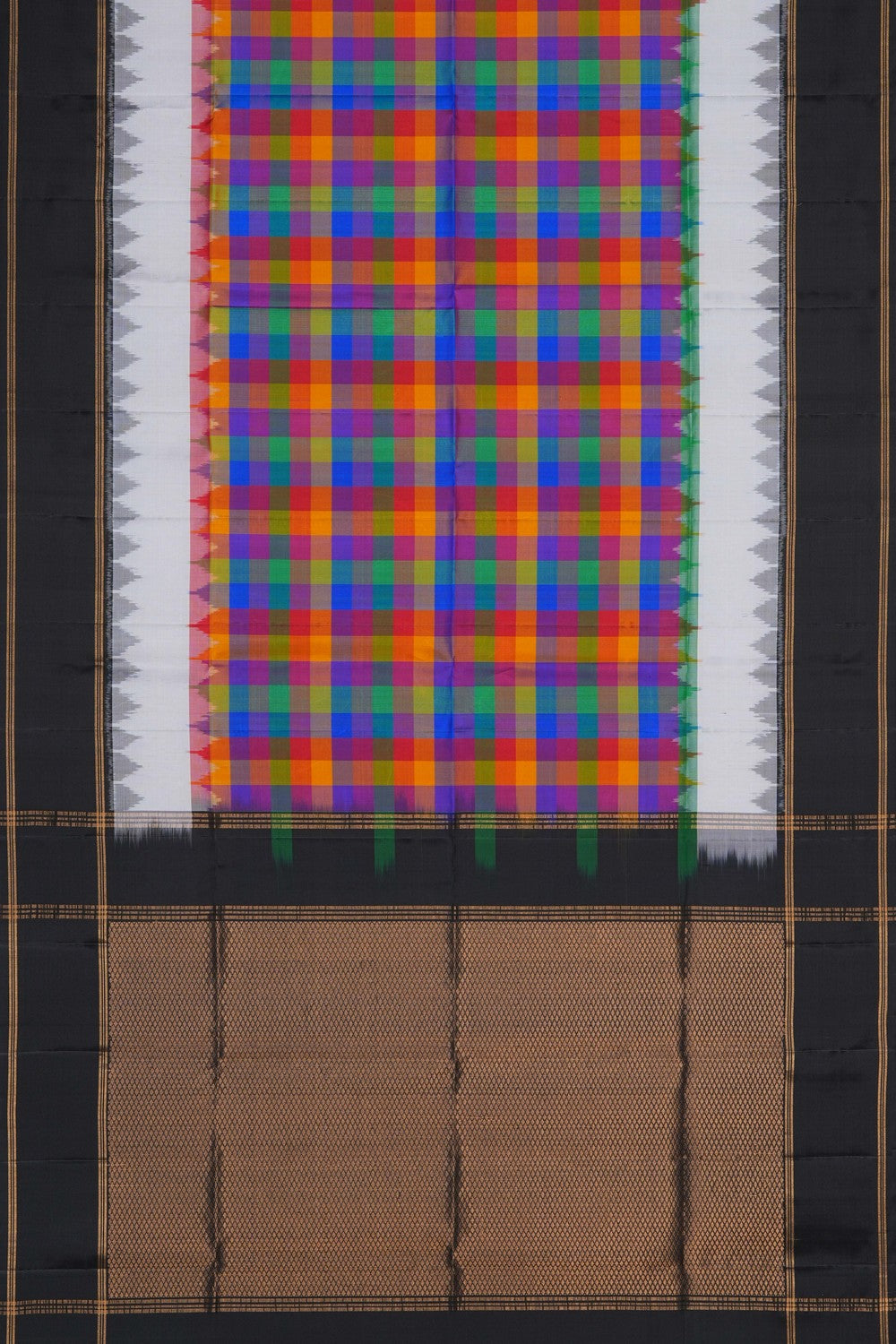 Image of Multi-Colour South Silk Saree