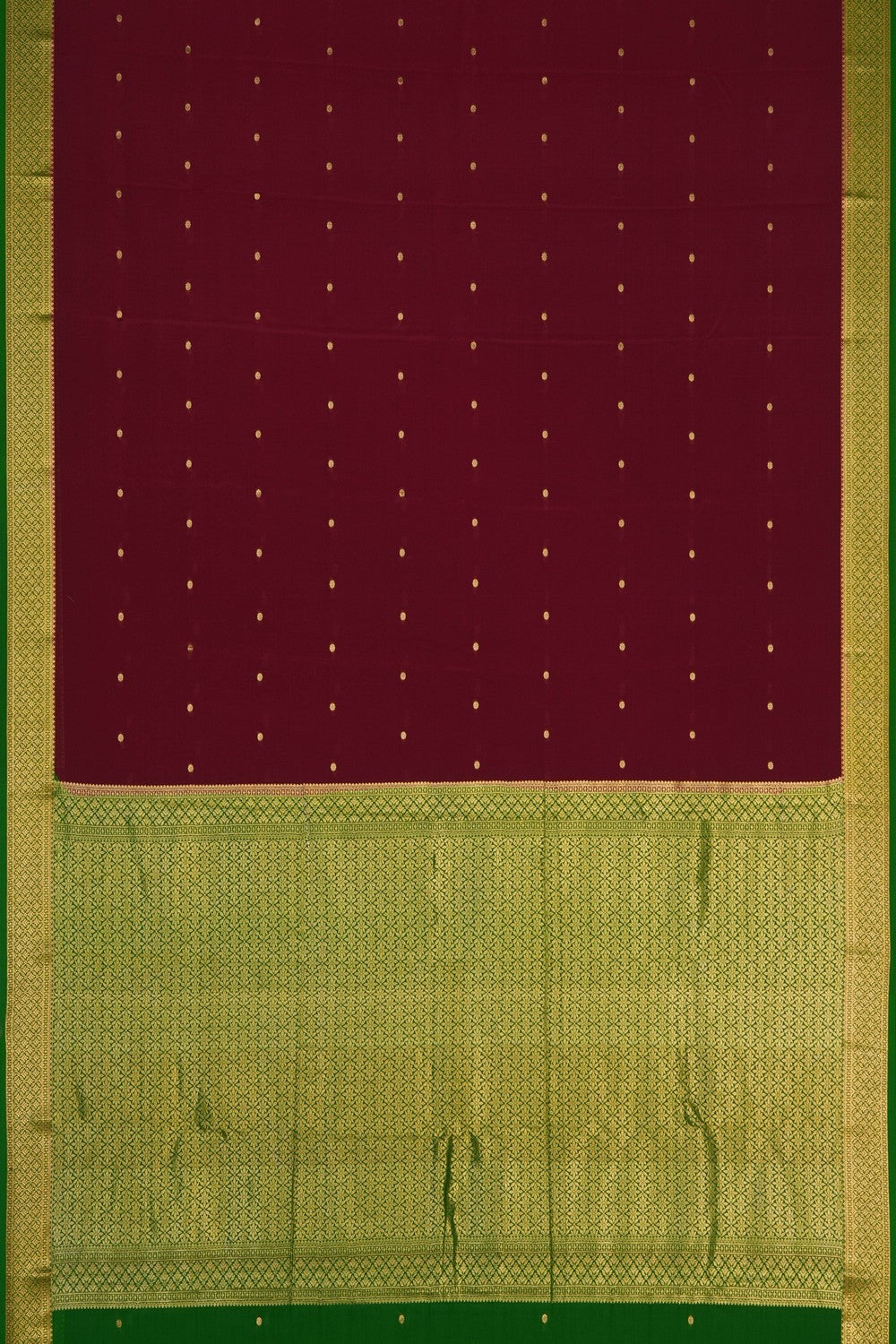 Image of Maroon Crepe Pink Saree