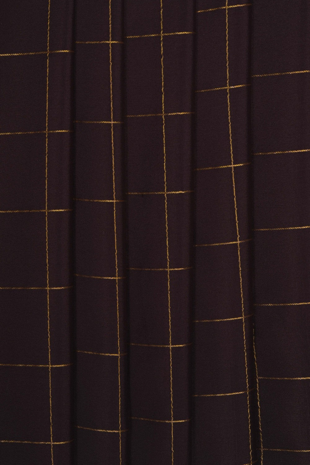 Image of Brown Crepe Pink Saree