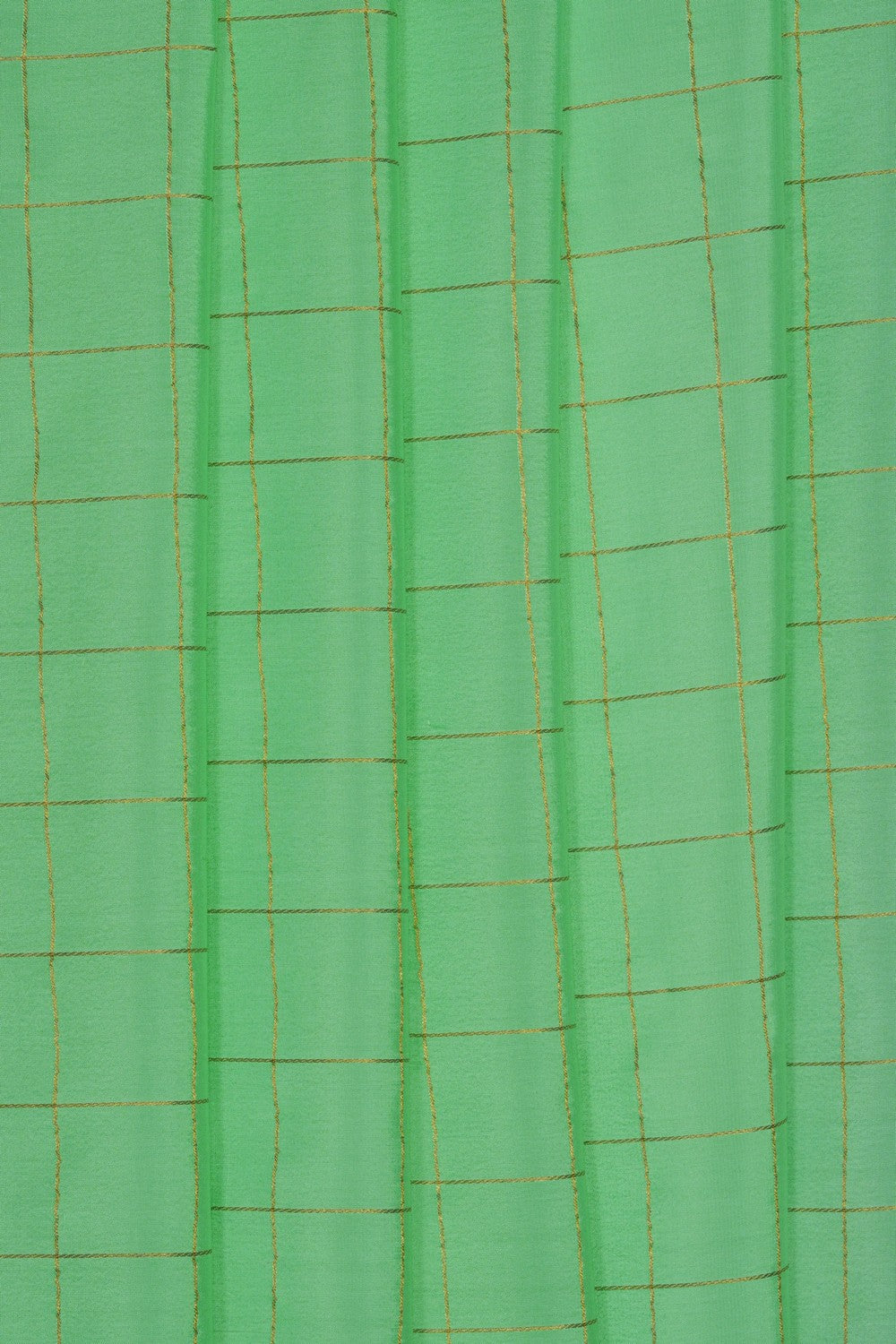 Image of Green Crepe Pink Saree