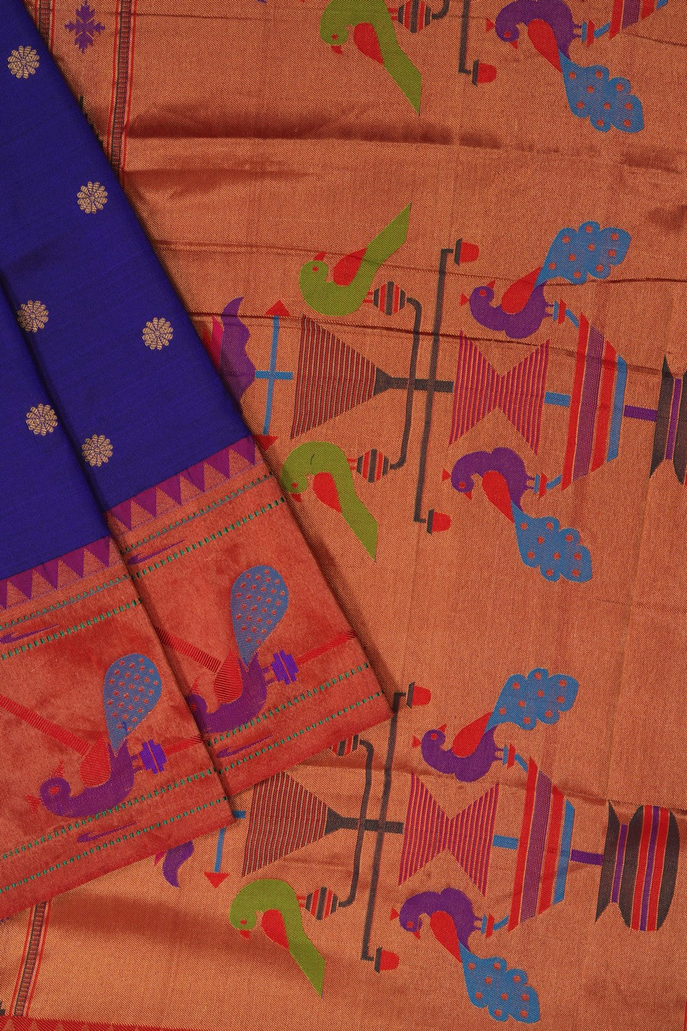 Image of Purple Paithani Silk Saree