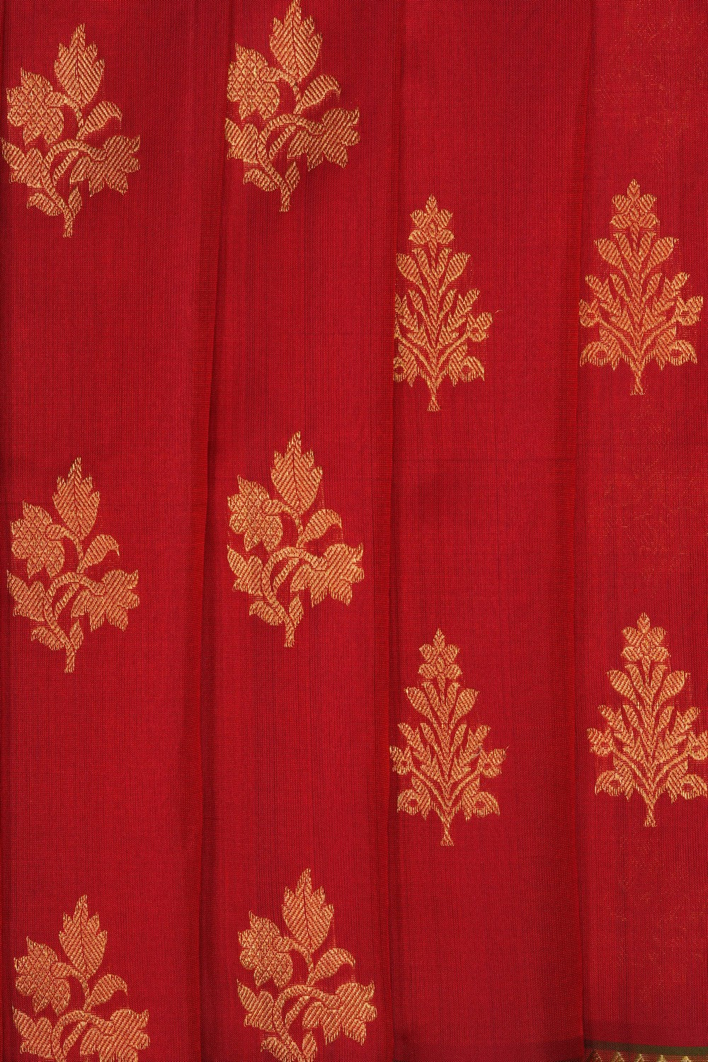 Image of Red Venkatagiri Silk Saree