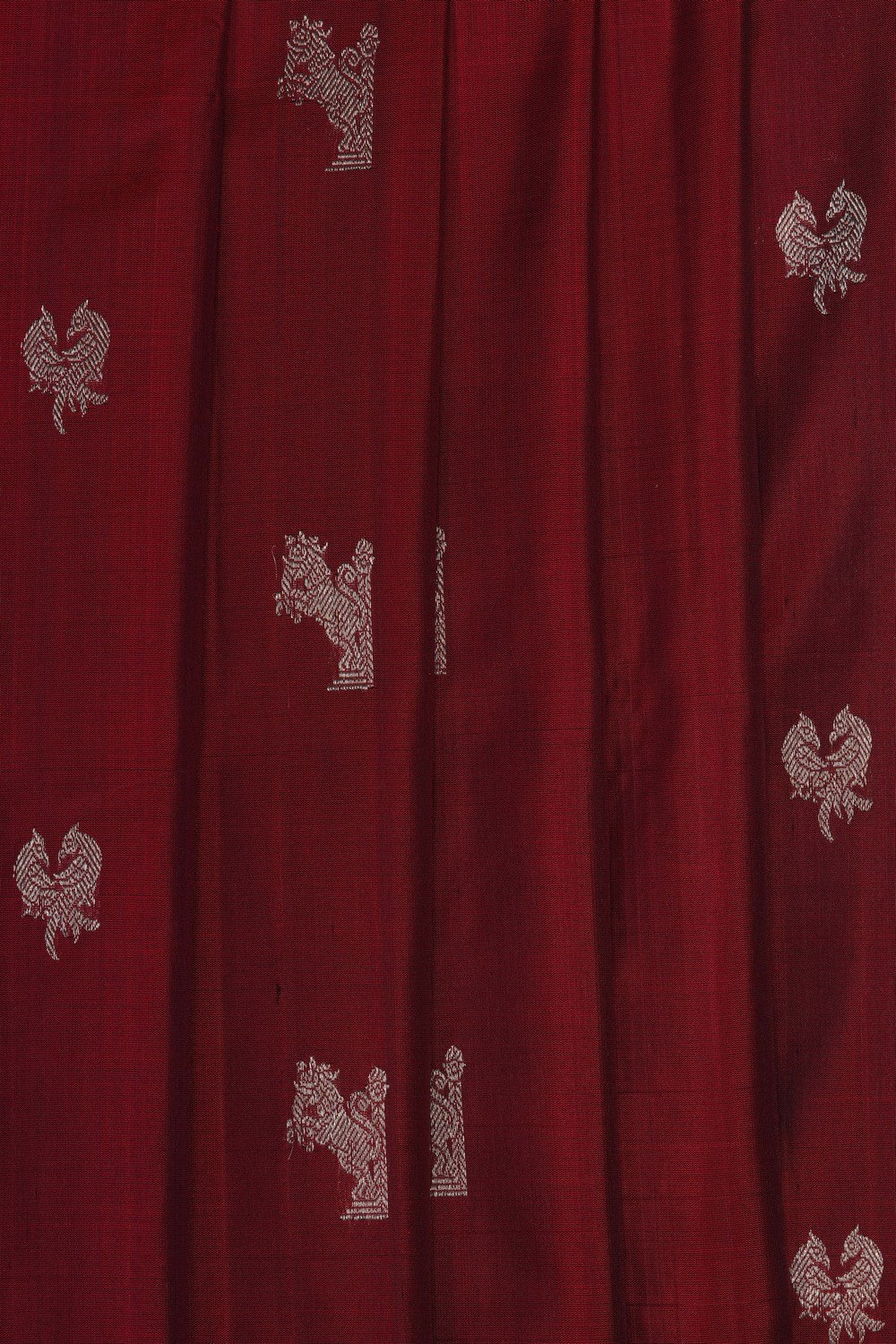 Image of Maroon Venkatagiri Silk Saree