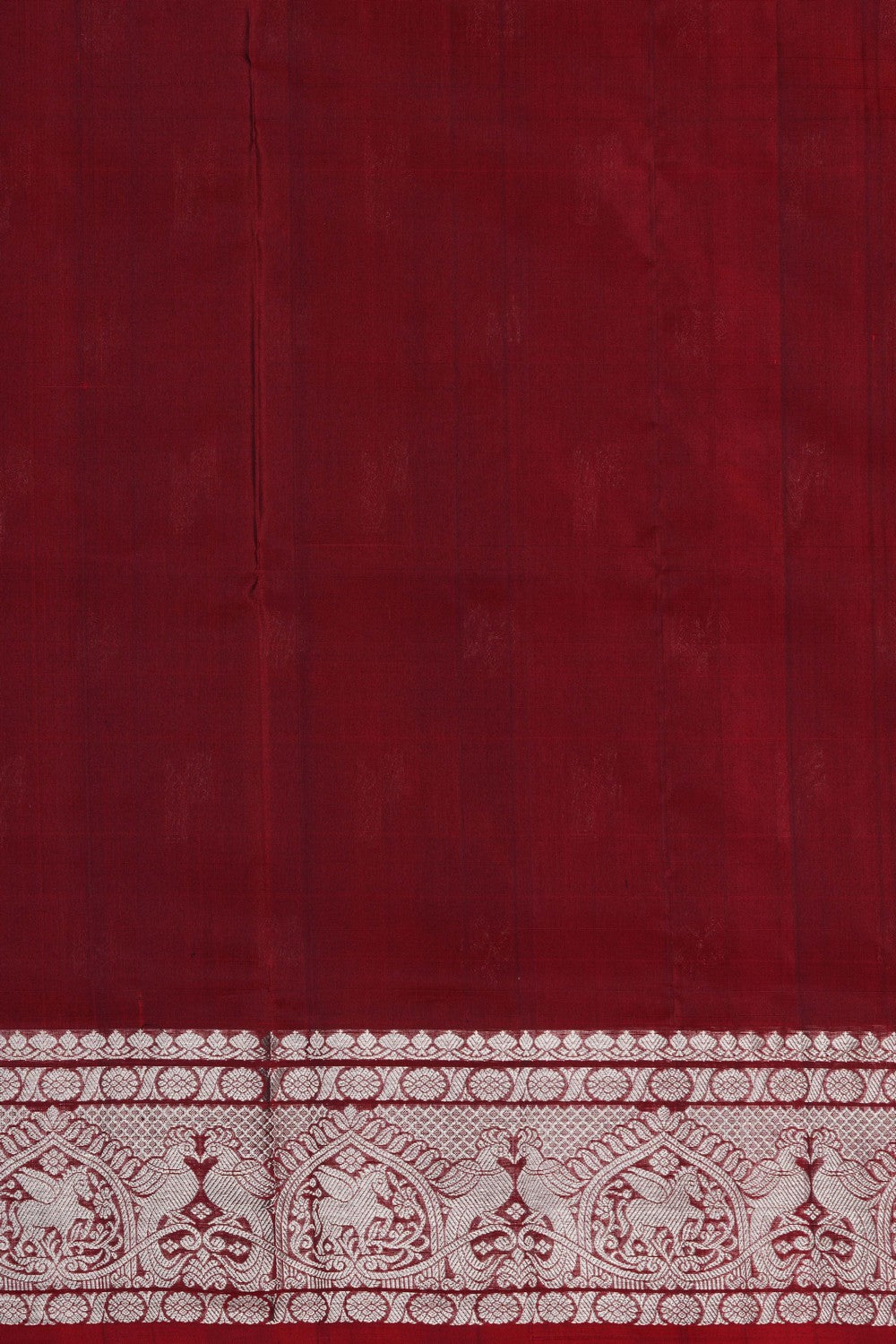 Image of Maroon Venkatagiri Silk Saree