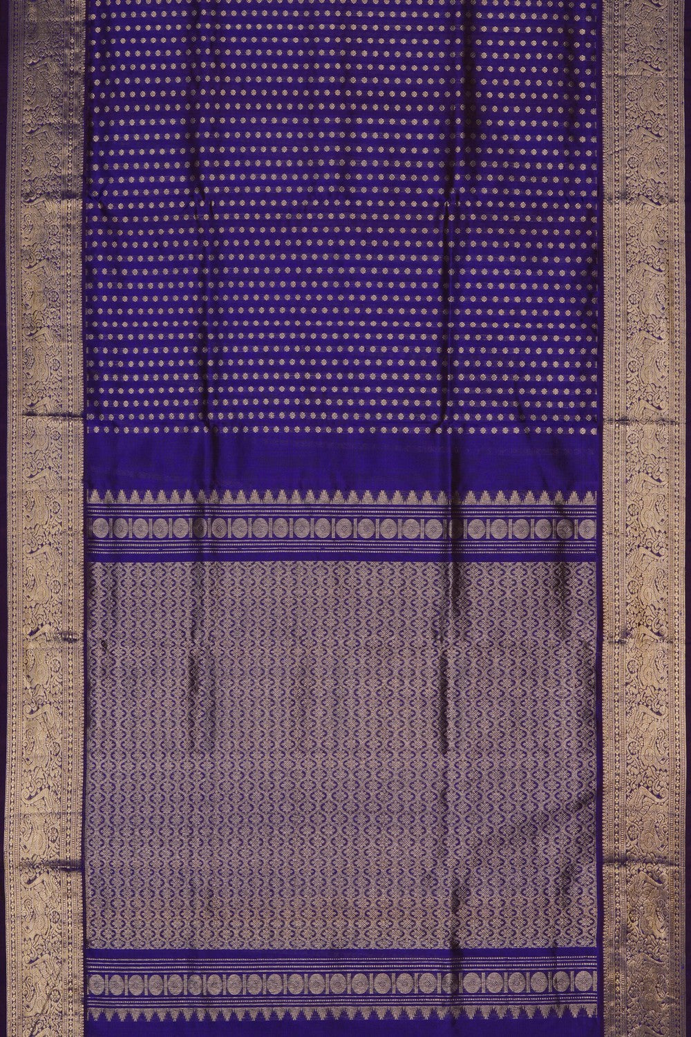Image of Purple Venkatagiri Silk Saree