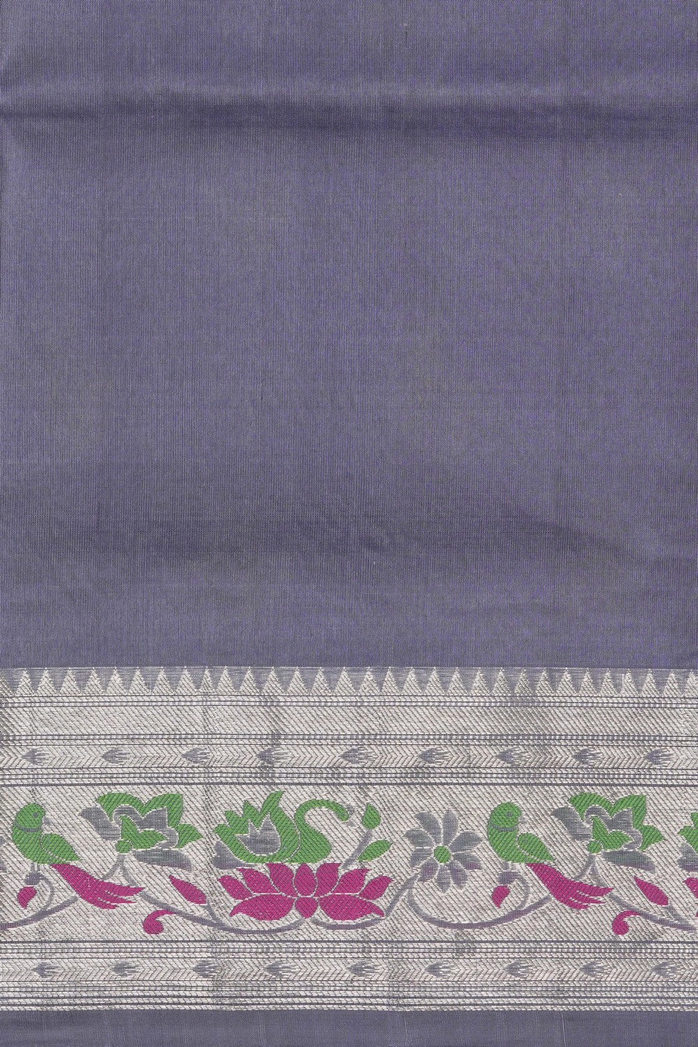 Image of Purple Venkatagiri Silk Saree