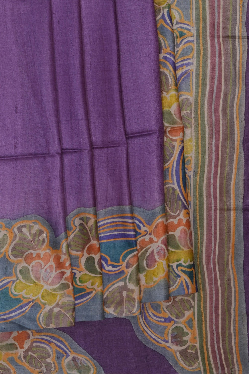 Image of Modern Aesthetic Desi Tussar Silk Saree