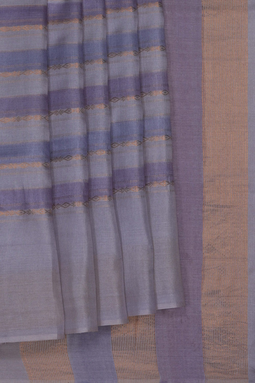Image of Lavender Desi Tussar Silk Saree