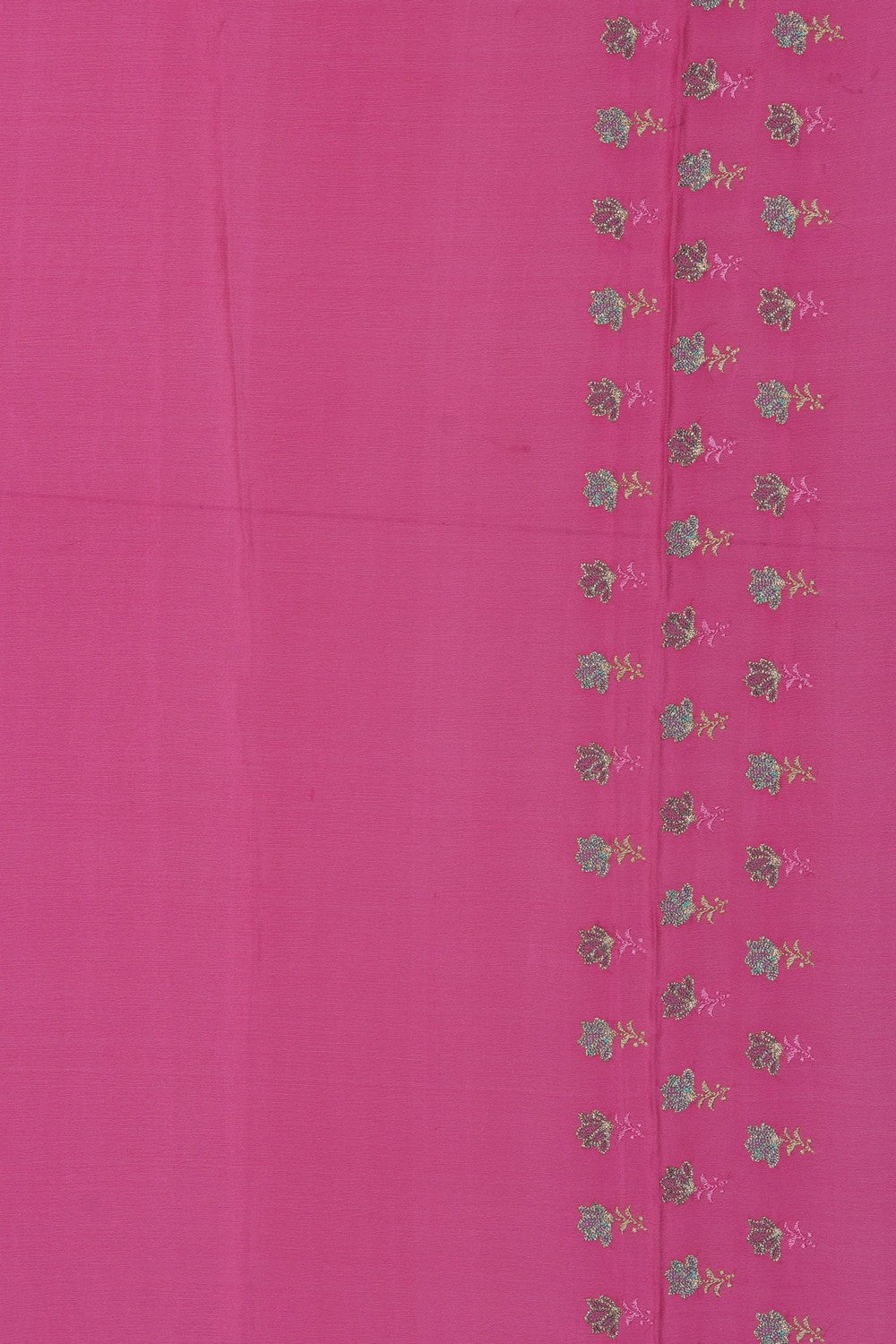 Image of Crepe Silk Embroidery Saree