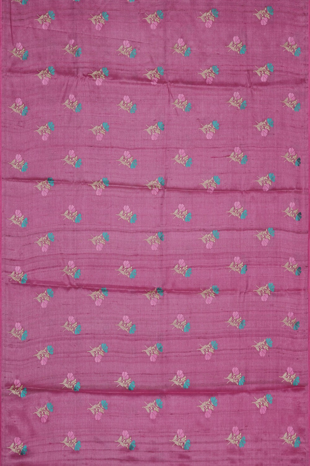 Image of Desi Tussar Silk Embroidery Saree