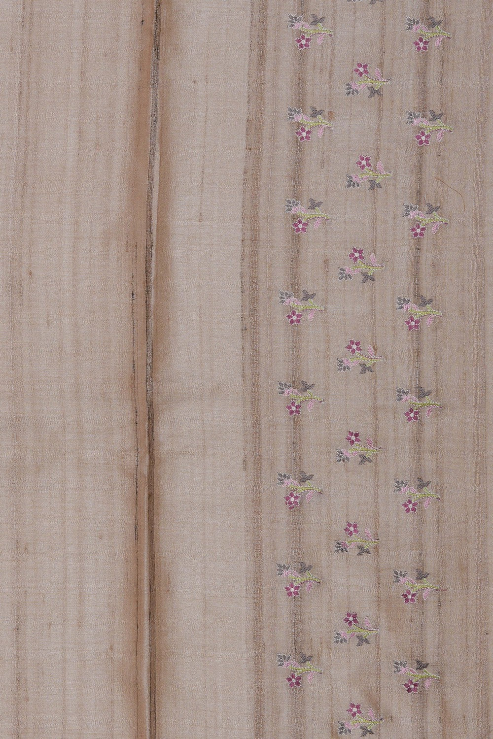 Image of Desi Tussar Silk Embroidery Saree