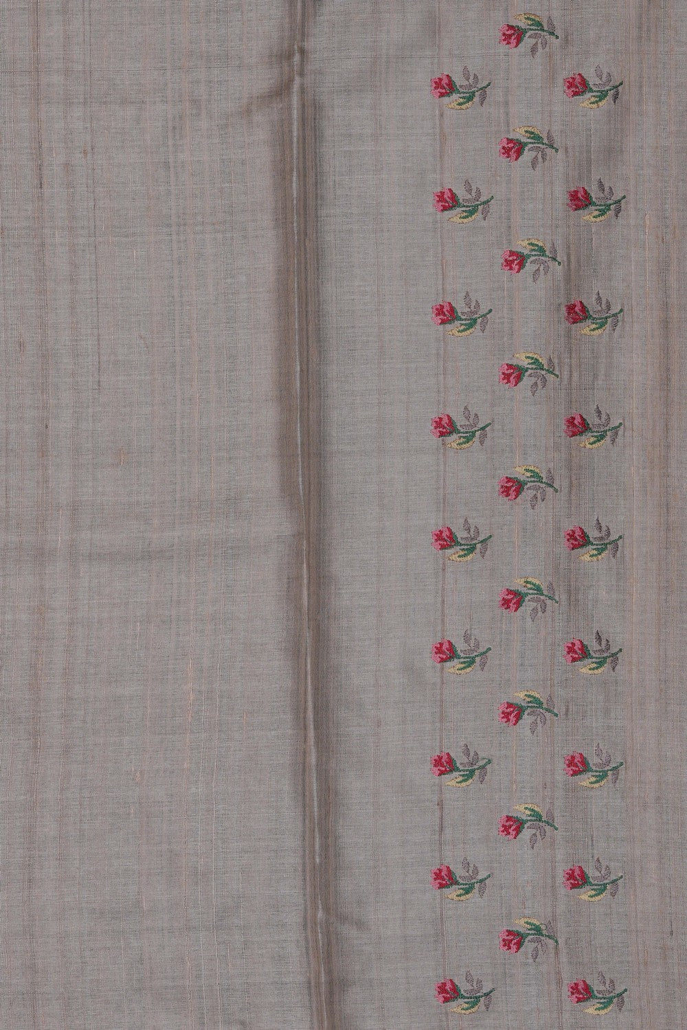 Image of Desi Tussar Silk Embroidery Saree