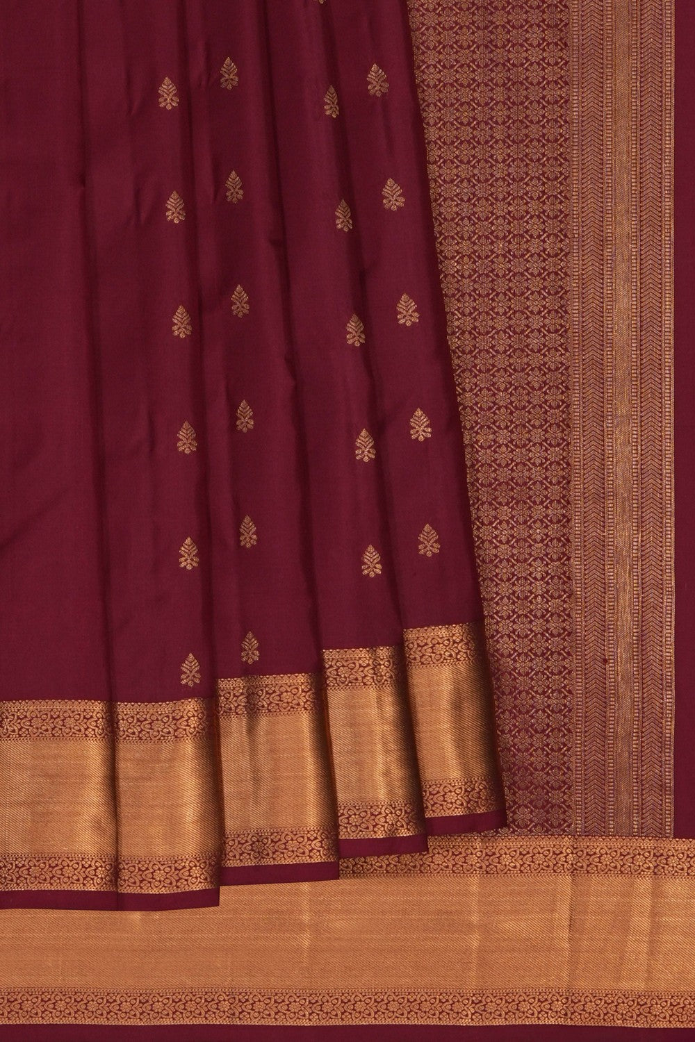 Image of Maroon South Silk Saree