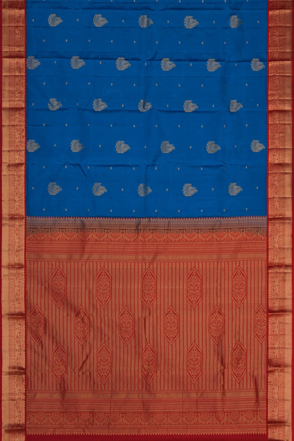 Image of Blue South Silk Saree