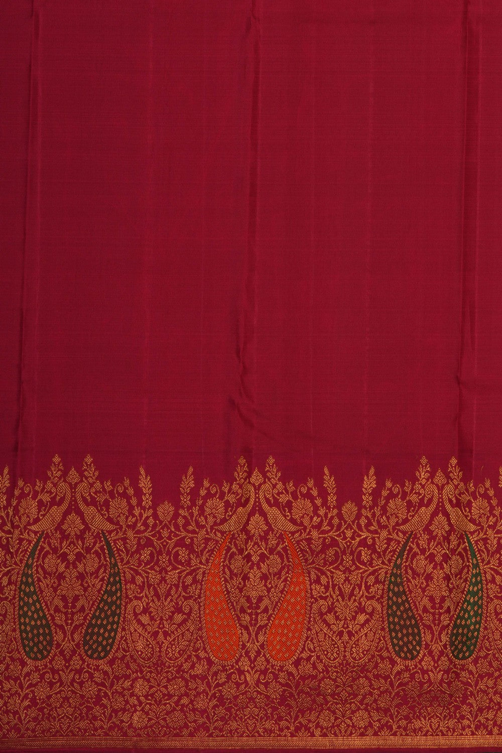 Image of Off-White Arani Silk Saree