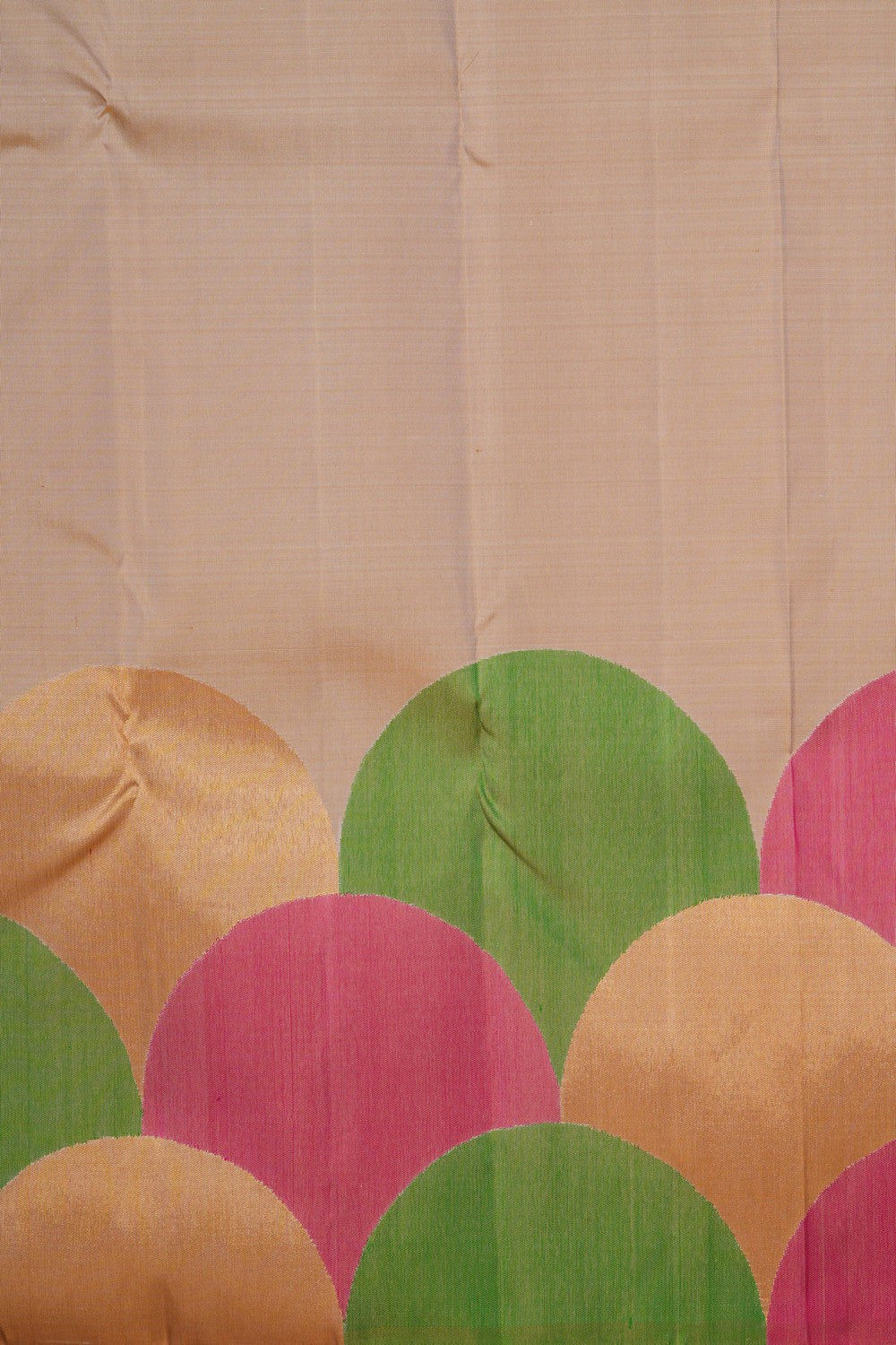 Image of Off-White Arani Silk Saree