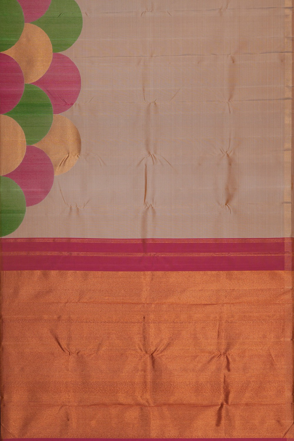 Image of Off-White Arani Silk Saree