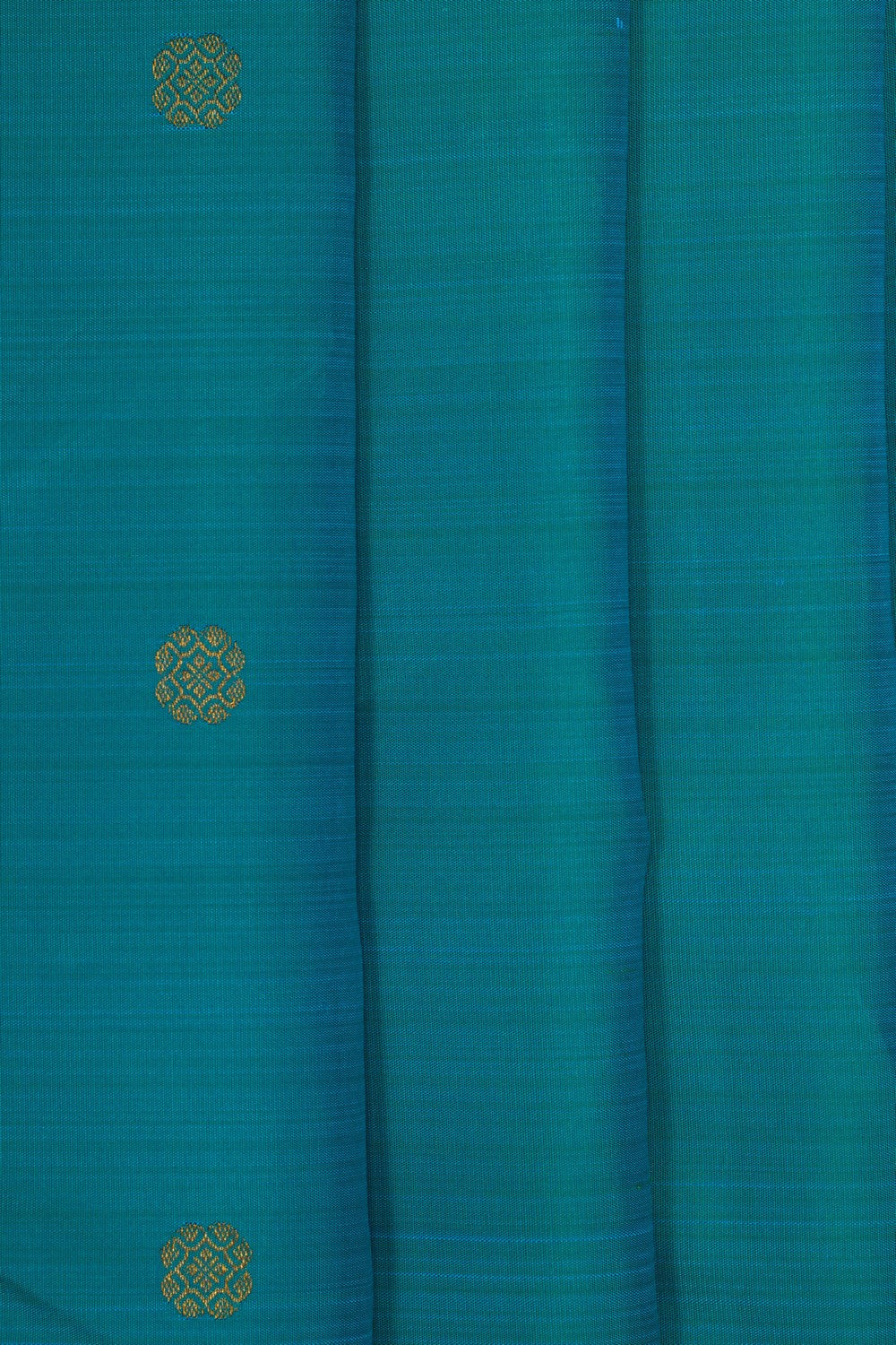Image of Teal-Green Arani Silk Saree