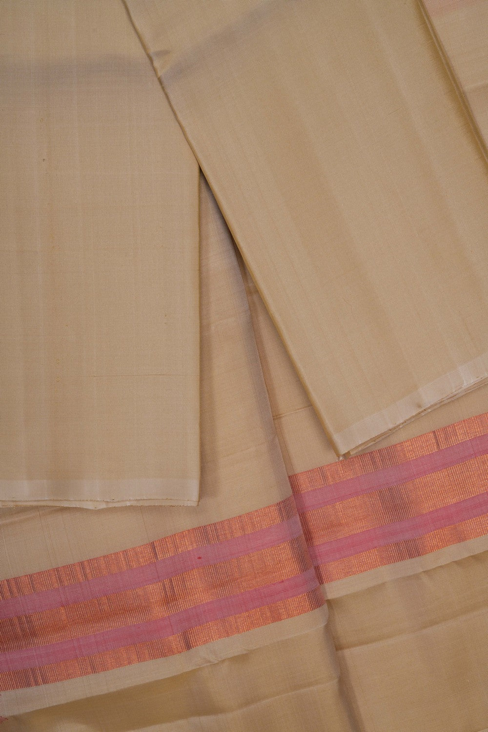 Image of Venkatagiri Silk Dhoti With Kanduva (8 X 4) 3 PCS Set