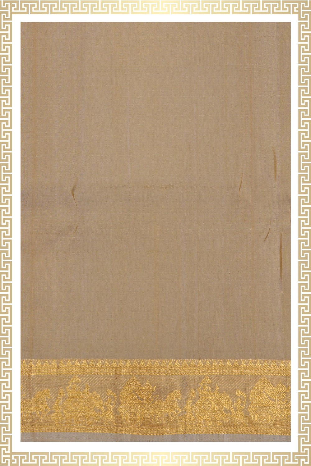 Image of Venkatagiri Silk Dhoti With Kanduva (8 X 4) 3 PCS Set