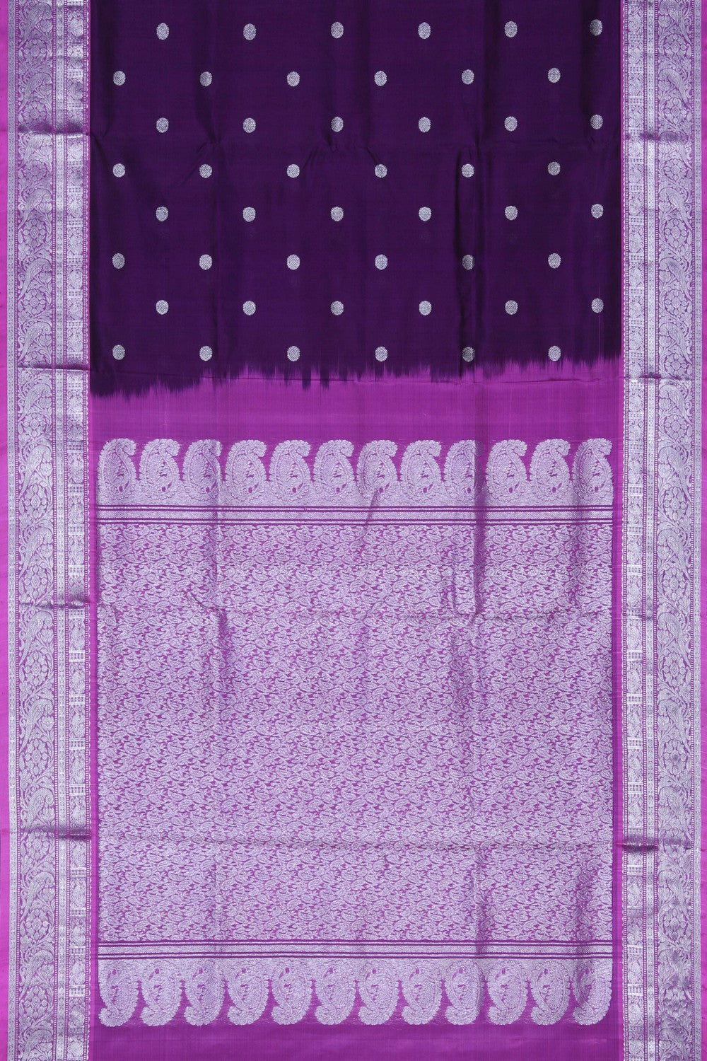 Image of Violet Venkatagiri Silk Saree