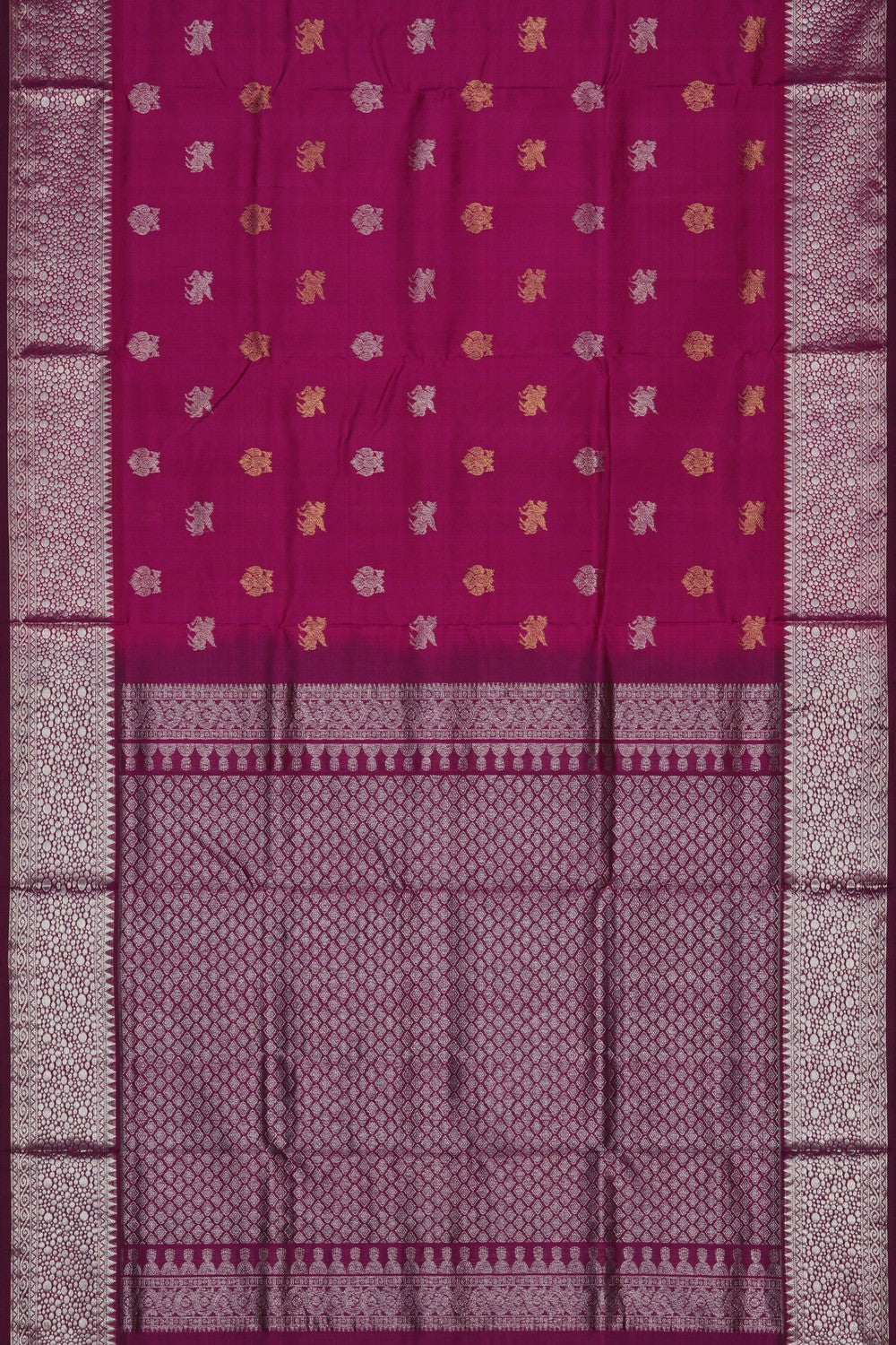 Image of Pink Venkatagiri Silk Saree