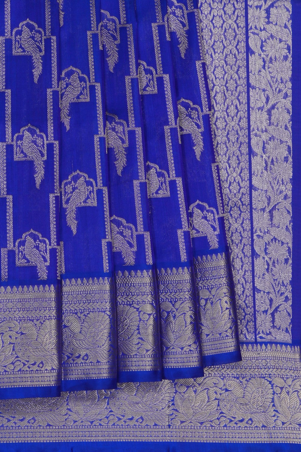 Image of Royal Blue Venkatagiri Silk Saree