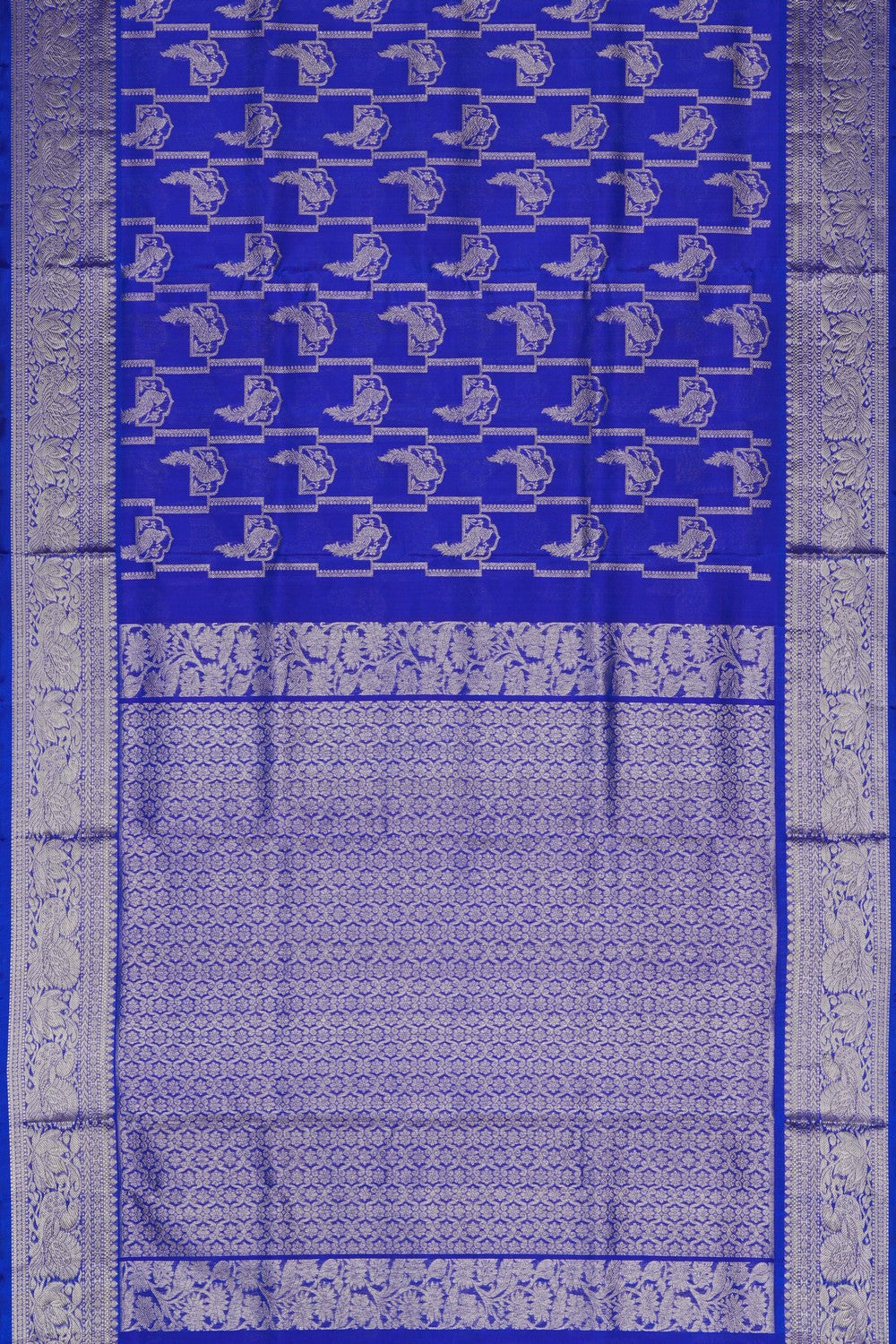 Image of Royal Blue Venkatagiri Silk Saree