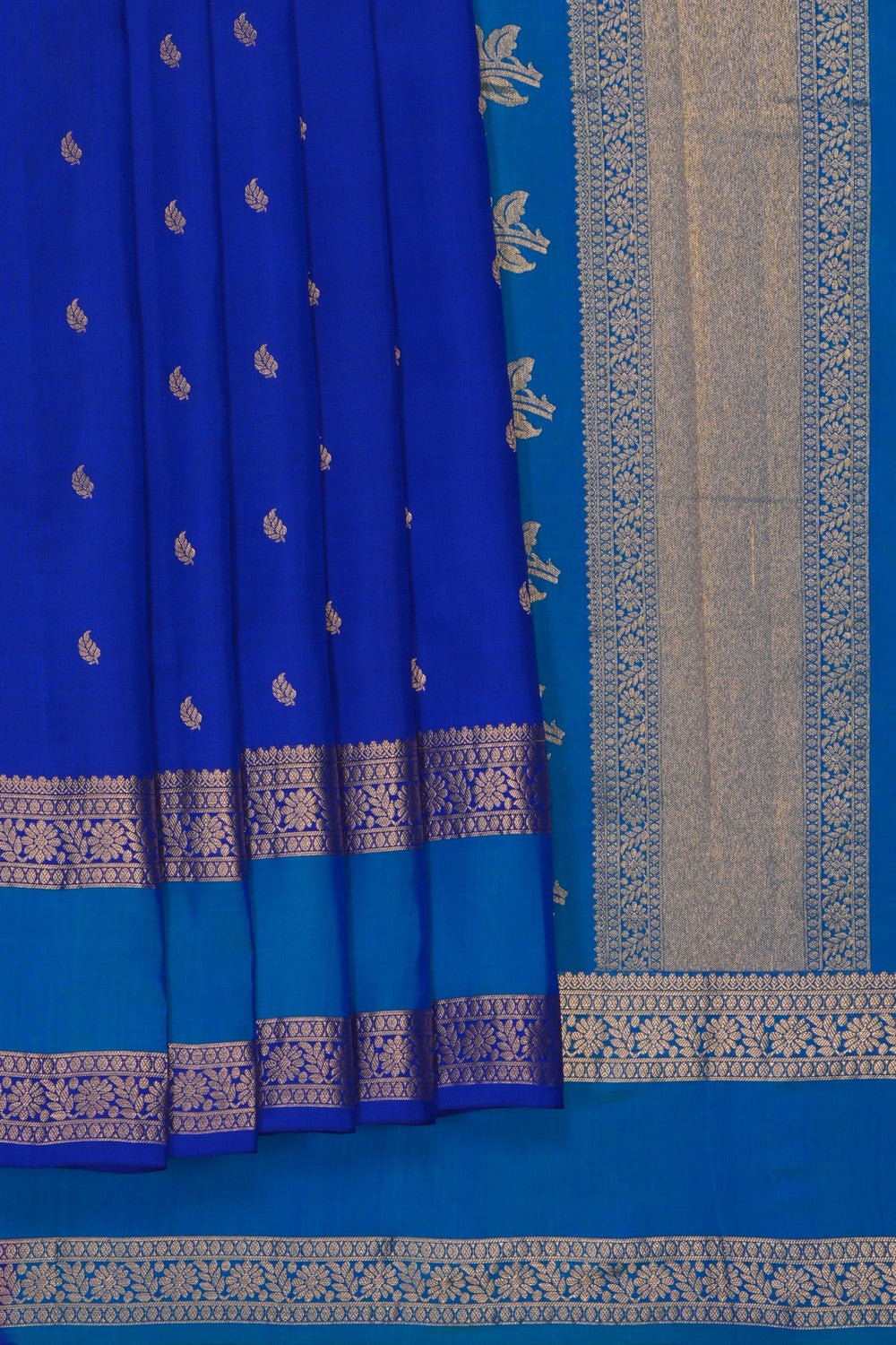Image of Royal Blue South Silk Saree