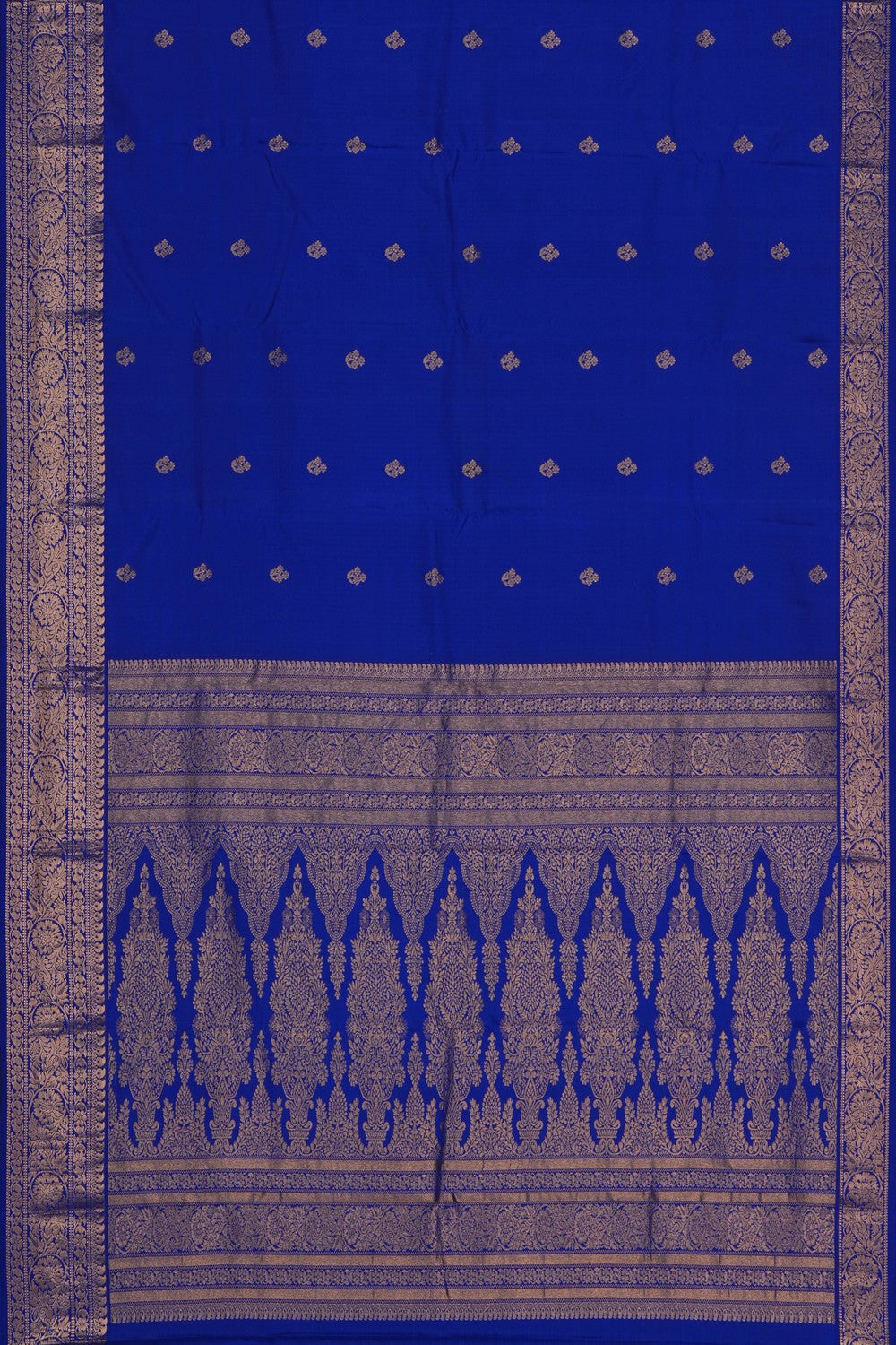 Image of Royal Blue South Silk Saree