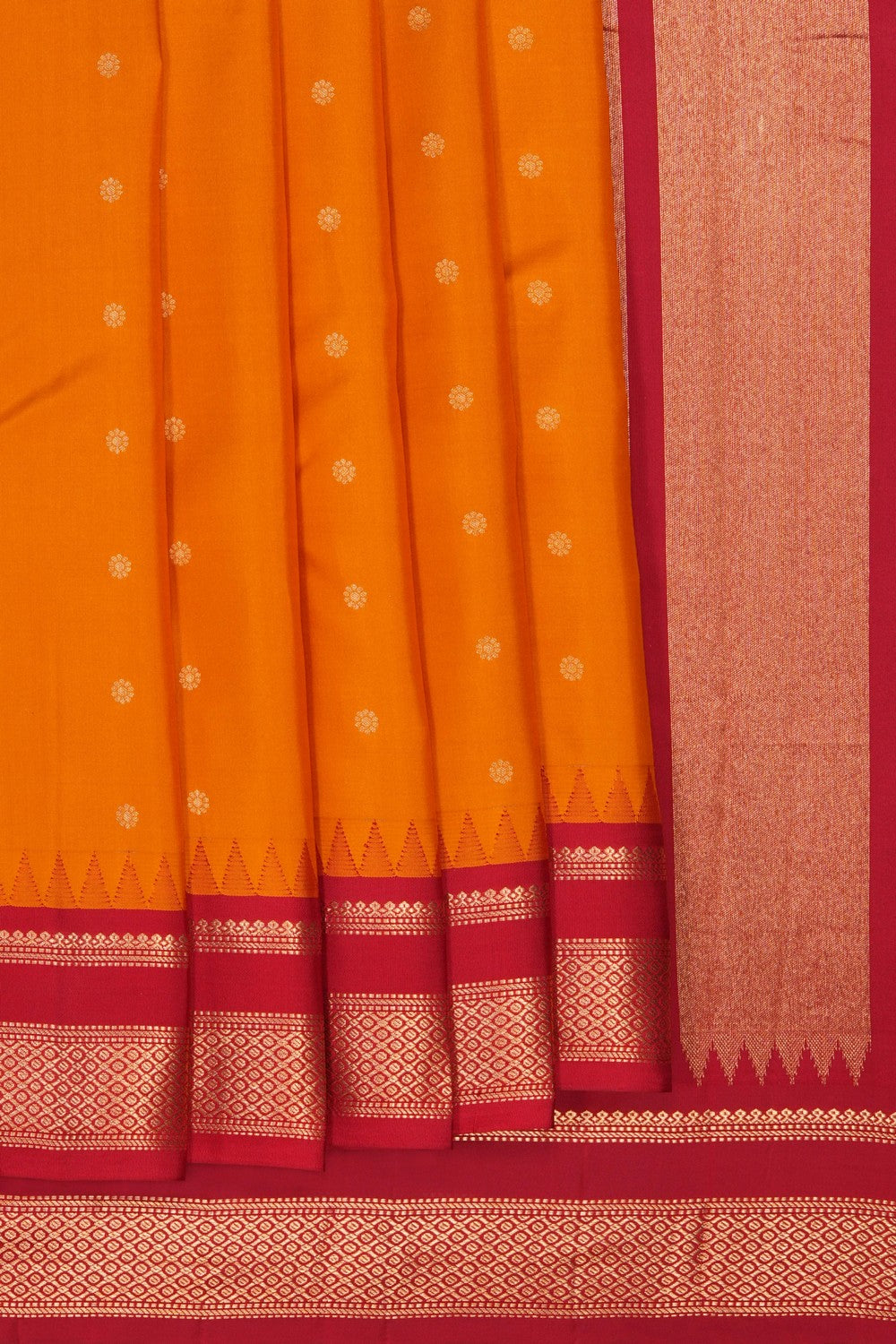 Image of Mustard South Silk Saree