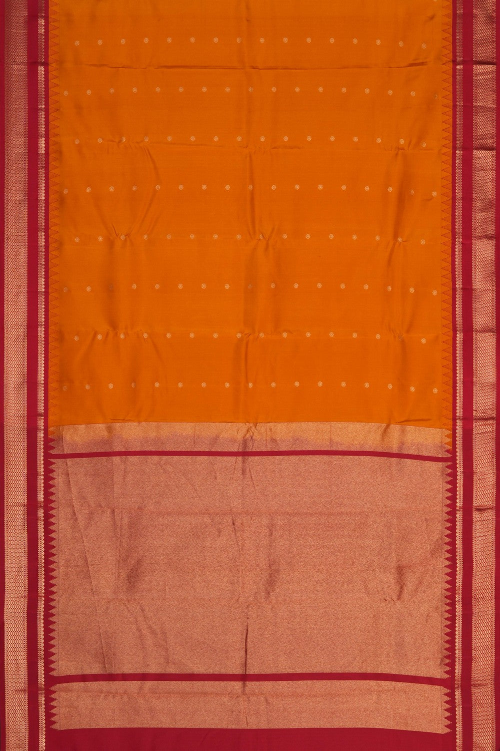 Image of Mustard South Silk Saree