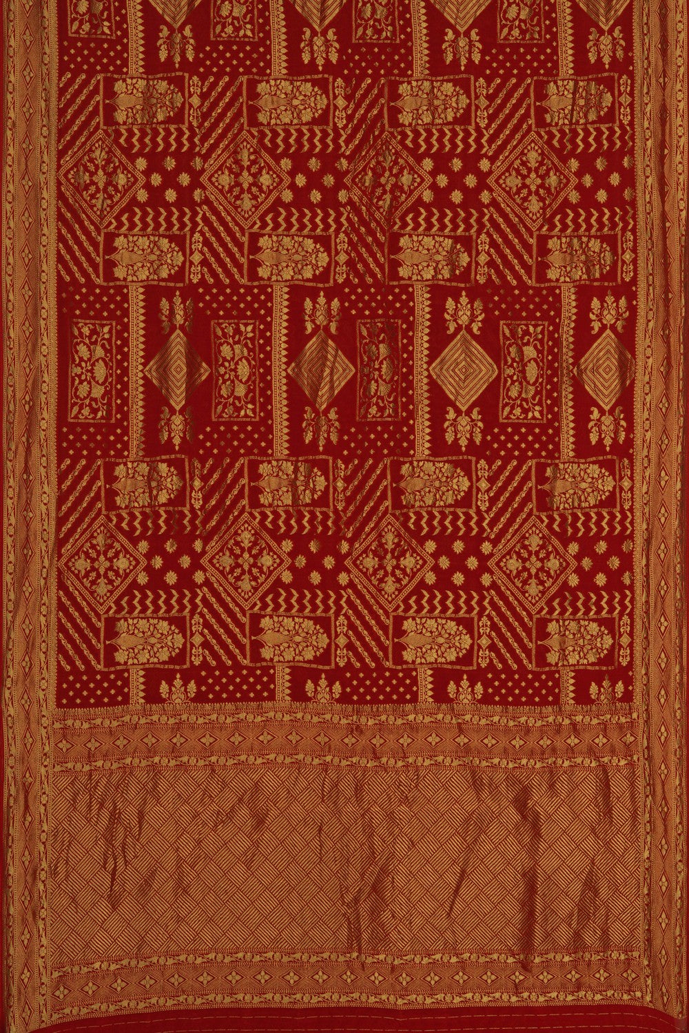 Image of Red Georgette Saree