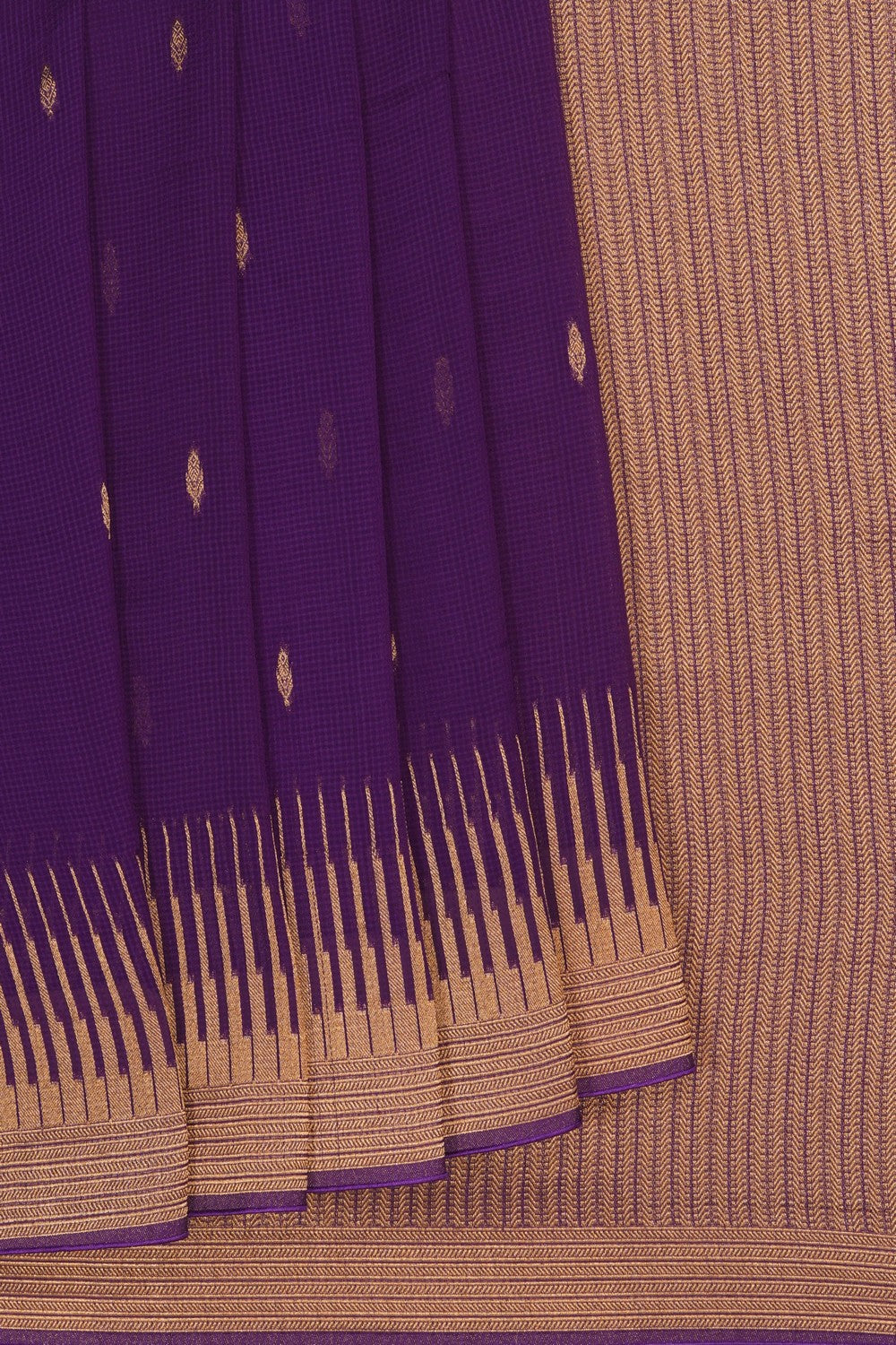 Image of Purple Georgette Saree
