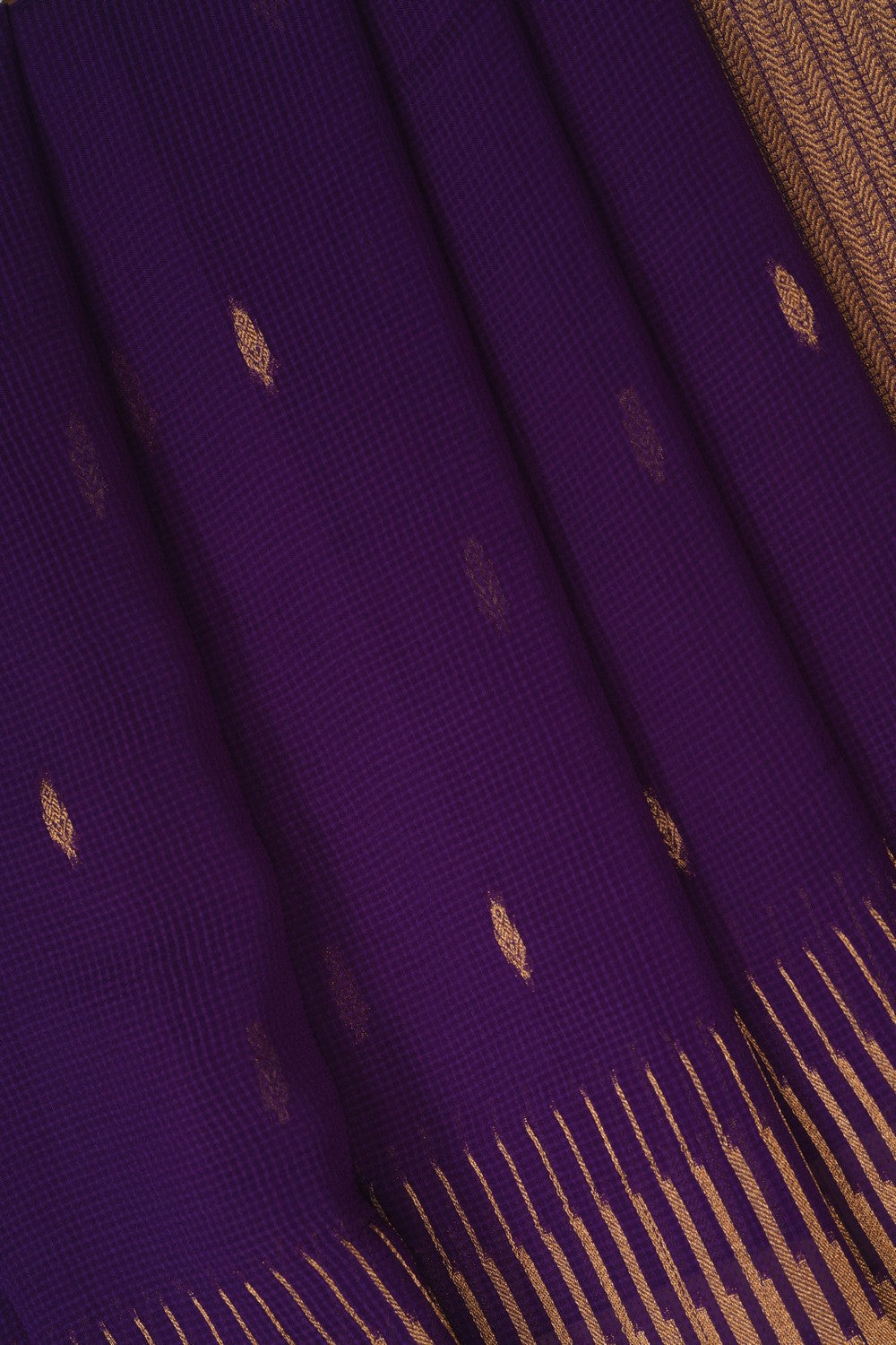 Image of Purple Georgette Saree