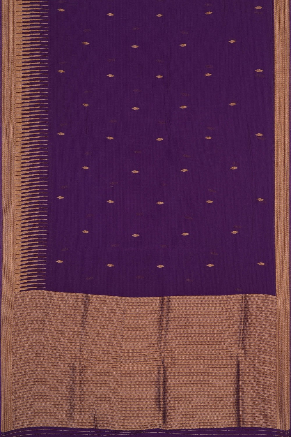 Image of Purple Georgette Saree