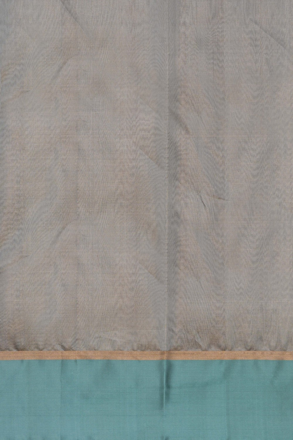 Image of Silver Chanderi Tissue Silk Saree